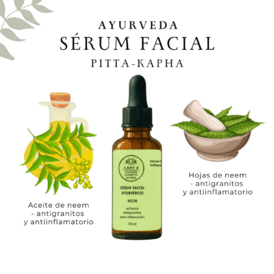 Sérum facial NEEM antiacné, rosácea y antigranitos 30 ml