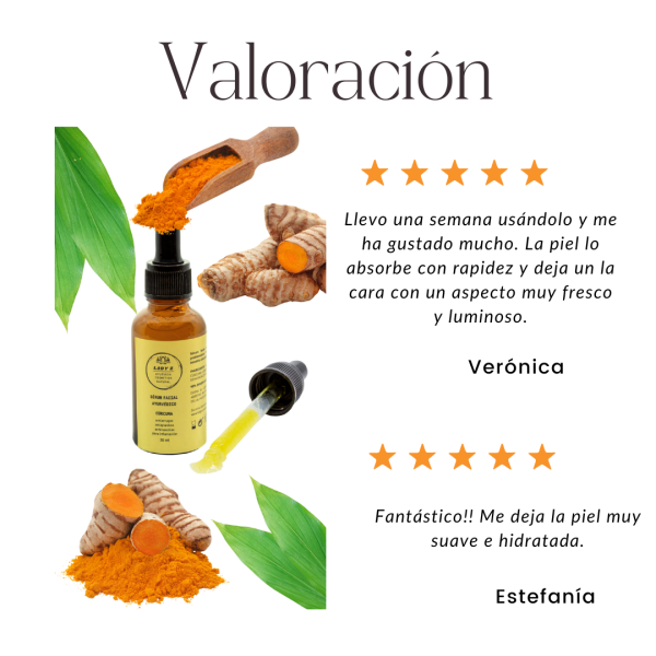 Sérum facial cúrcuma antiedad, antiacné, antimanchas Tridosha 30 ml - Imagen 4