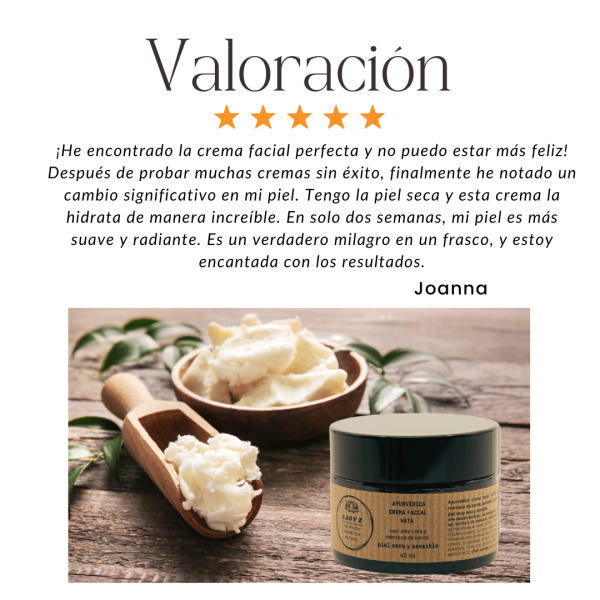 Crema facial VATA muy densa piel seca ¨Ayuda a la piel¨ 40 ml - Imagen 3