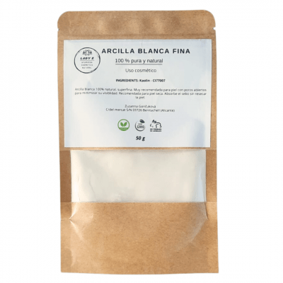 mascarilla facial arcilla blanca
