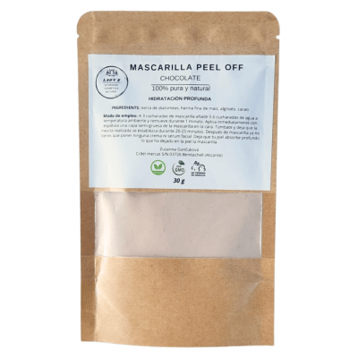 mascarilla facial peel off chocolate