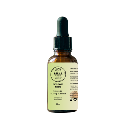 Exfoliante-limpiador facial con huesos de oliva y almendra en gel 30 ml