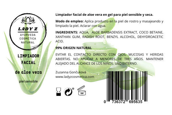 Gel limpiador facial PITTA con aloe vera 60 ml o 100 ml - Imagen 4