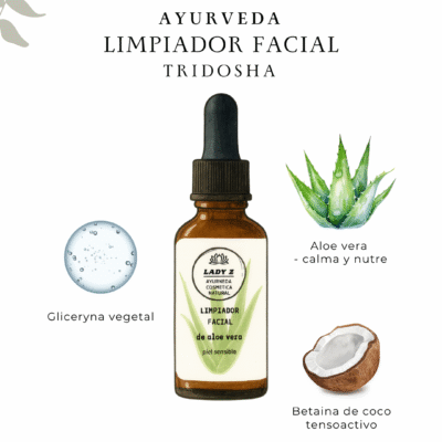 Gel limpiador facial PITTA con aloe vera 60 ml o 100 ml