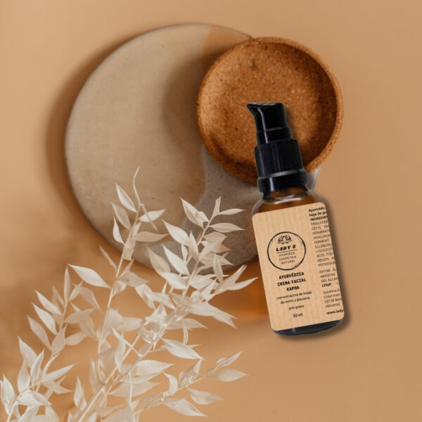 Crema (sérum cremoso hidratante) facial muy ligera con ácido hialurónico KAPHA piel grasa 30 ml - Imagen 3