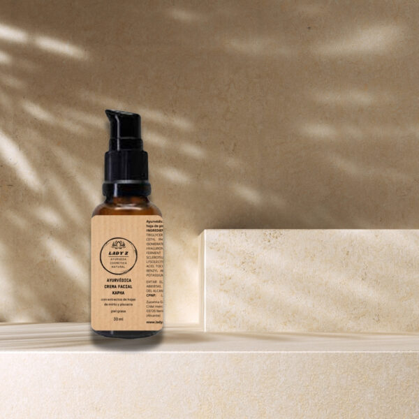 Crema (sérum cremoso hidratante) facial muy ligera con ácido hialurónico KAPHA piel grasa 30 ml - Imagen 4