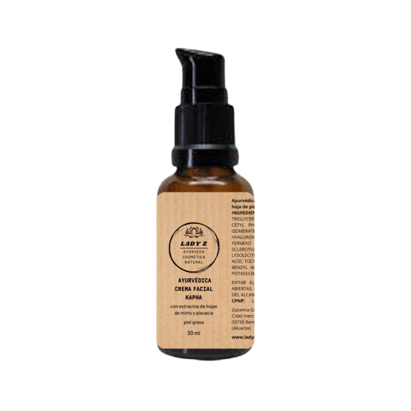 Crema (sérum cremoso hidratante) facial muy ligera con ácido hialurónico KAPHA piel grasa 30 ml
