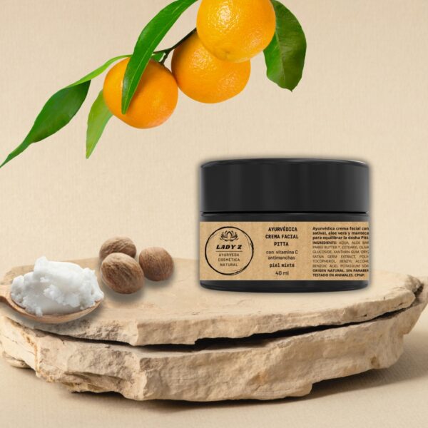 Crema facial VATA-PITTA más densa con vitamina C antimanchas piel mixta 40 ml - Imagen 4