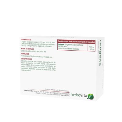 ORÉGANO – sistema respiratorio antiinfeción 60 cápsulas