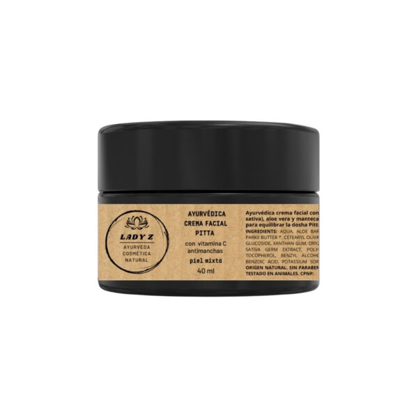 Crema facial VATA-PITTA más densa con vitamina C antimanchas piel mixta 40 ml