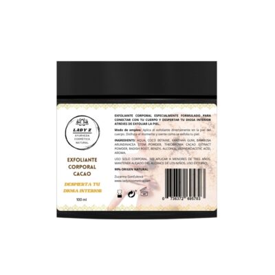 Exfoliante corporal de cacao para despertar a tu diosa interior 100ml