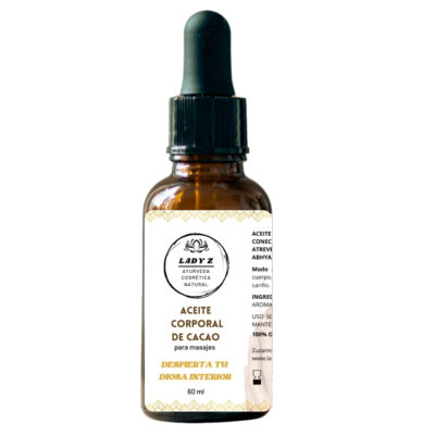 Aceite corporal de cacao para despertar a tu diosa interior 60ml