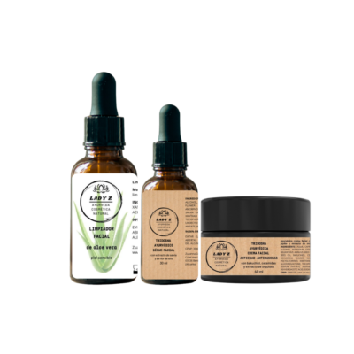 Paquete belleza TRIDOSHA: limpiador + sérum + crema