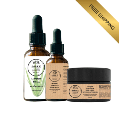 Paquete belleza TRIDOSHA: limpiador + sérum + crema