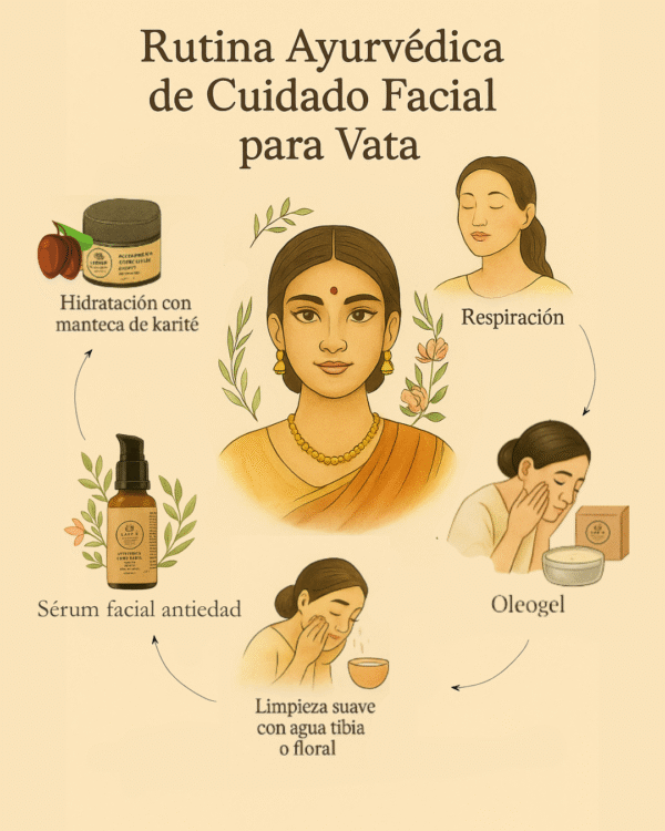Paquete belleza VATA: limpiador + sérum + crema ANTIEDAD Y SEQUEDAD - Imagen 2