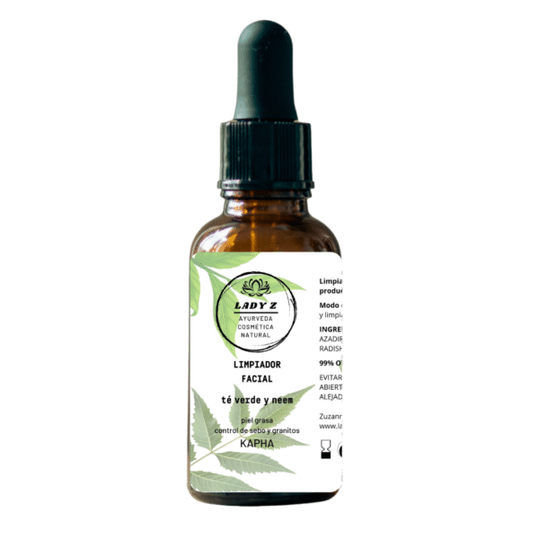 Gel limpiador facial KAPHA con neem y te verde 60 ml o 100 ml