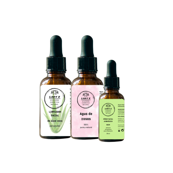Pack basico PITTA: limpiador + tónico + sérum ANTIGRANITOS