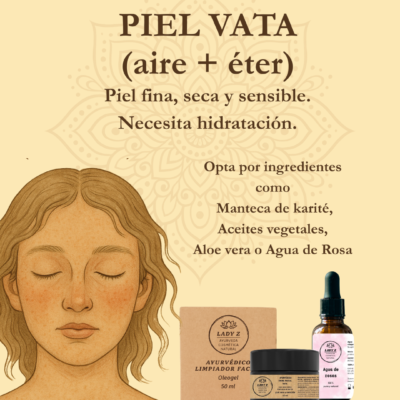 Pack basico VATA: limpiador + tónico + crema