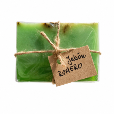 Jabón casero natural con manteca de karité romero 60g