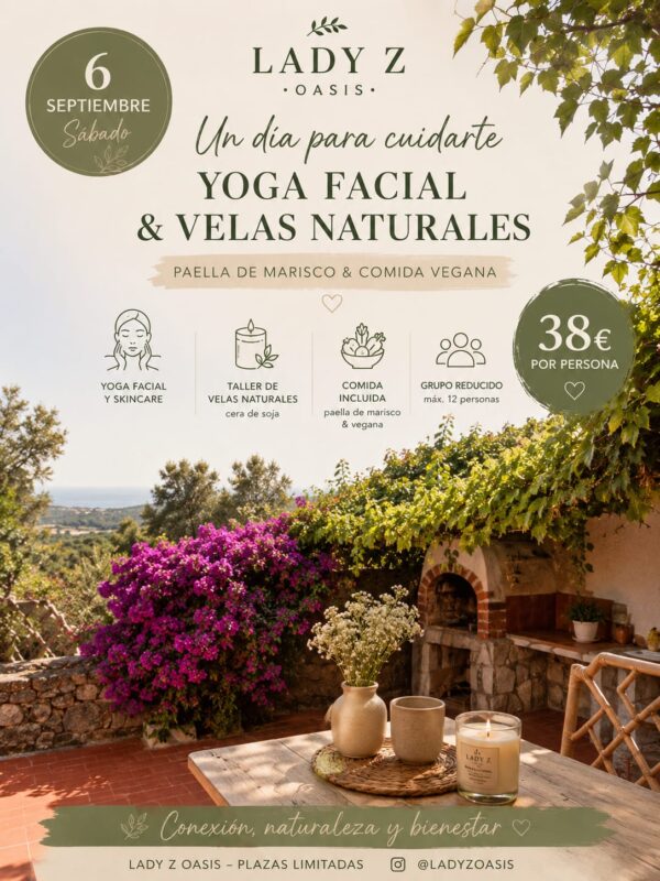 Reserva tu plaza para evento de vela natural y yoga facial con paella de marisco y comida vege - 6 de septiembre - Imagen 8